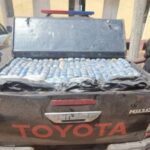 PICTORIAL: Troops Arrest Fake Policemen With 2 Vans Loaded With Cannabis In Taraba